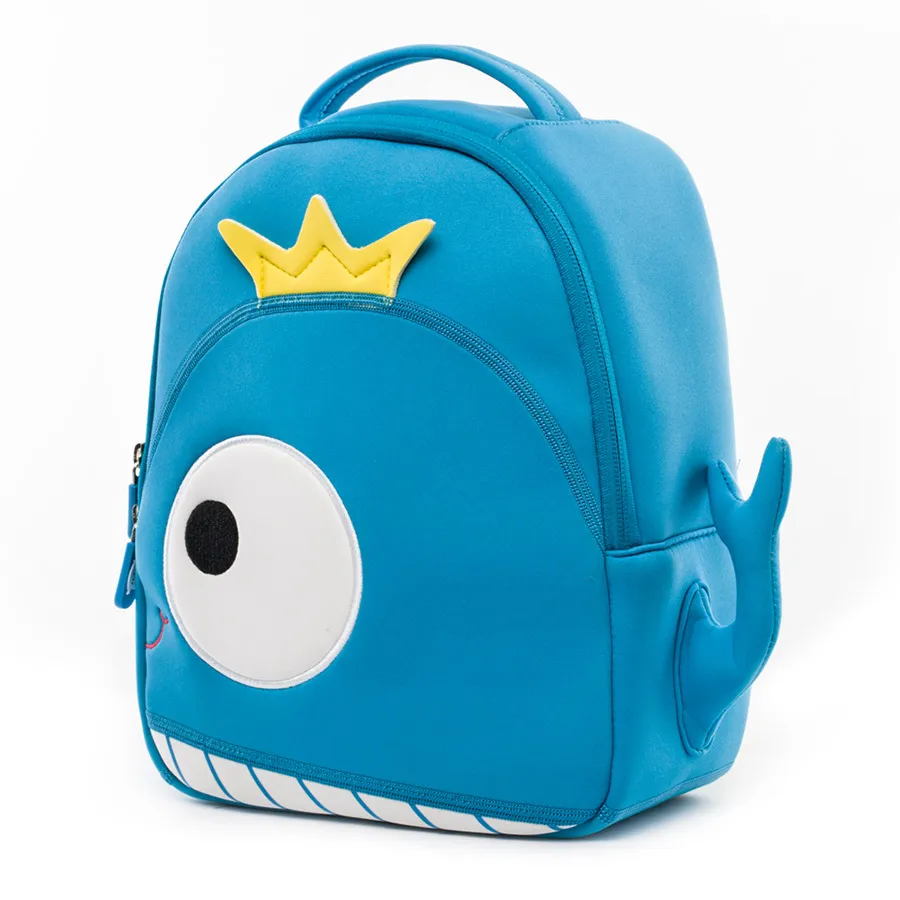 Cocomilo bébé modèle 3D baleine enfants bébé sac anti-perdu sacs d'école pour 2-6 ans garçons et filles sac à dos sac à dos étanche lumière LJ201225