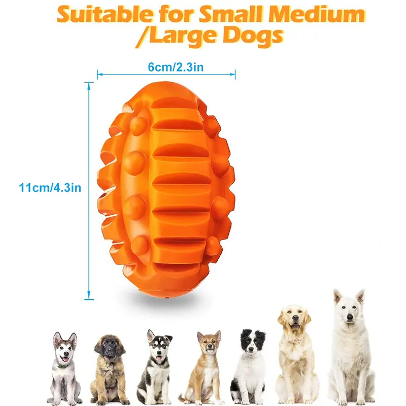 Benepaw Squeaky Dog Toys For Aggressive Chewers Indestructible Durable Natural Rubber Chew Puppy Toys Interactive Pet Teething LJ201125