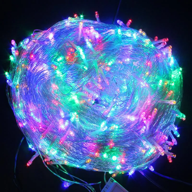 Snaren 10m 30m 50m LED-slinger Lichtslingers Kerstboom Fairy Light Bruiloft Decoratie Waterdichte Tuin Binnen Buiten Lamp 225U