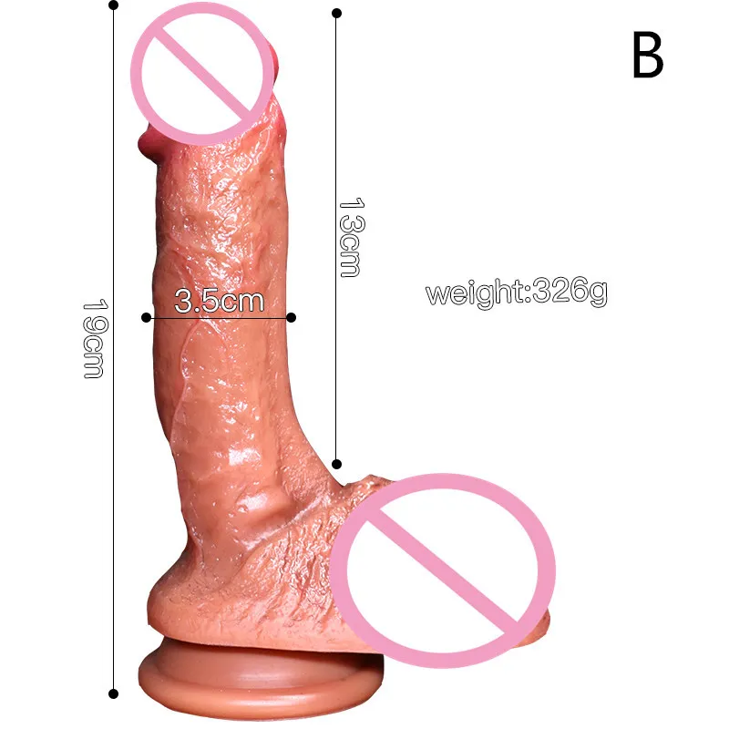 Diameter 45cm Real Skin Touch Realistic Dildo with Suction Cup Big Silicone Penis for Women Masturbation Lesbain Sex Toy Female Y1949882