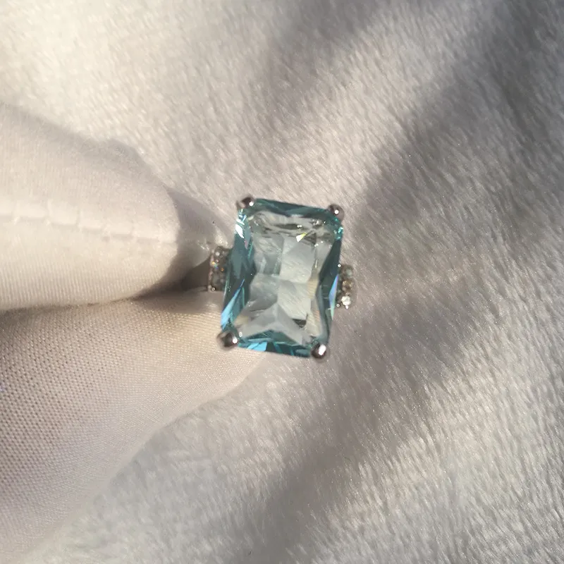 Moda yüzüğü topaz nişan yüzükleri safir halkalar çift yüzük el takıları tüm moda tedarik 5670813