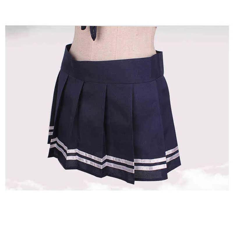 4xl Plus Size School Ученичная форма японская школьница эротическая горничная костюм секс мини -юбка сексуальная косплей -нижнее белье Exotic 211267134