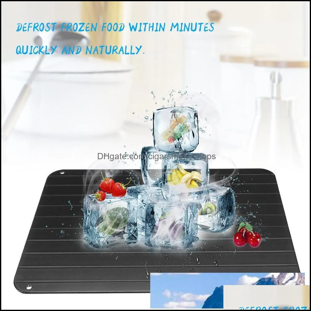 Fast Defrosting Tray Defrost Meat Frozen Food Meat Fish Quickly Without Electricity Microwave Defrost Tray Thaw In Minutes Chopping