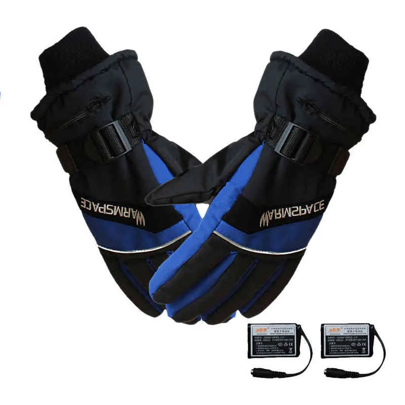 Gants chauffants électriques coupe-vent cyclisme chauffage chaud écran tactile ski alimenté par USB pour la chasse pêche moto 220106