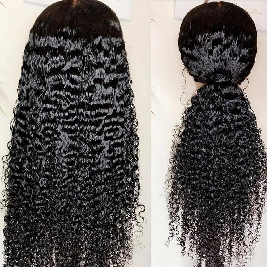 360 lace frontal wig water wet wavy28 inch curly wave preplucked with baby hair Malaysian human wigs for black women full front9594388