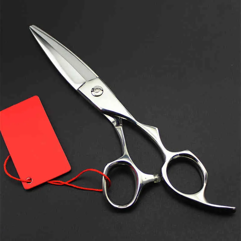 Personnaliser haut de gamme allemagne 440c 6 pouces saule coupe cheveux ciseaux coupe barbier outils makas cisailles coiffure 220125