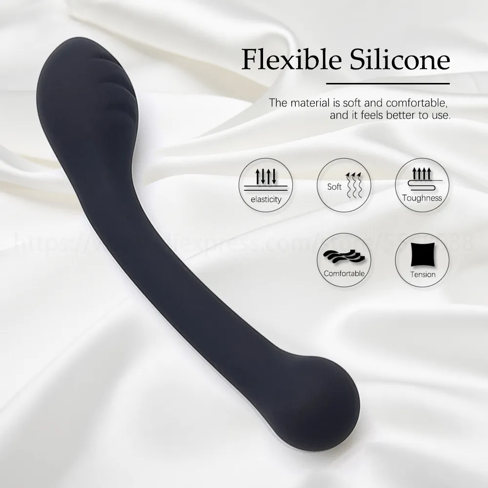 Massage Soft Silicone Anal Beads Balls Handheld Butt Plug Dual Head Stimulation Anus Sex Toy Prostate Massage Female Vagina Mastur1674142