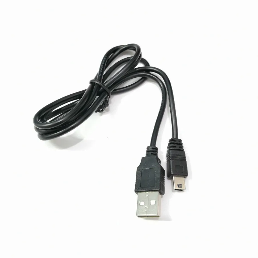 1M USB 2.0 till mini 5 -stifts datadladdningsladdningskabel för Sony PlayStation 3 PS3 -styrenhet