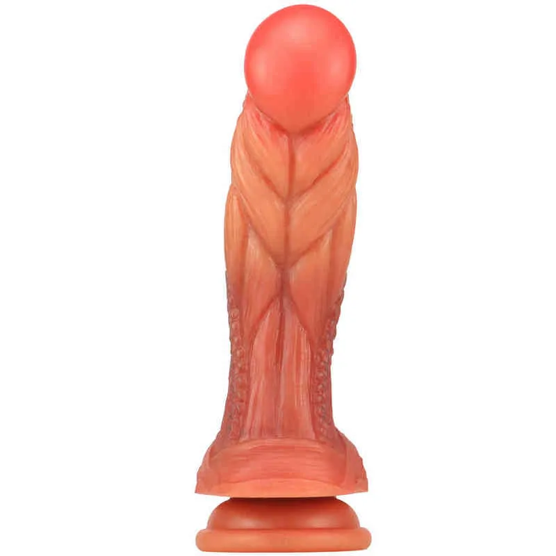 Nxy dildo's anaal speelgoed Zhenyanggen nr. 5 vloeibare silicagel make-up penis super grote dikke valse volwassen sex producten vrouwelijke 0225