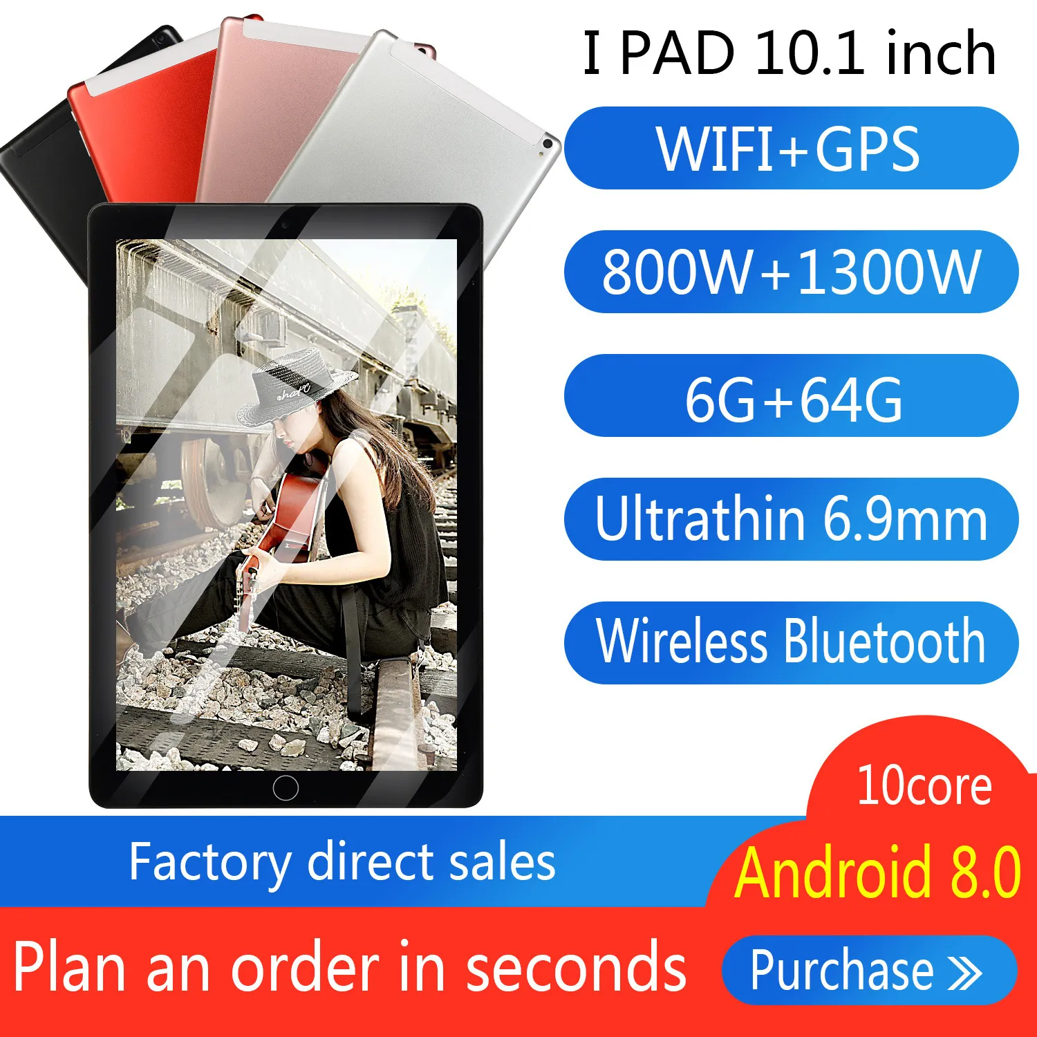 Nuovo nel 2022 E-Commerce Commercio Estratto Commercio estero Nuovo Tablet PC Android da 10 pollici PC Dual Dual Card 4g Call Wifi Bluetooth Factory Factory Consegna gratuita all'ingrosso