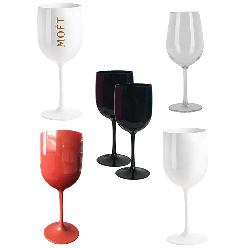 Moet Chandon Ice Imperial White Acrylique Gobelet Verre Verres à vin classiques pour la maison Bar Party Cup de Noël Gift Champagne LJ9760610