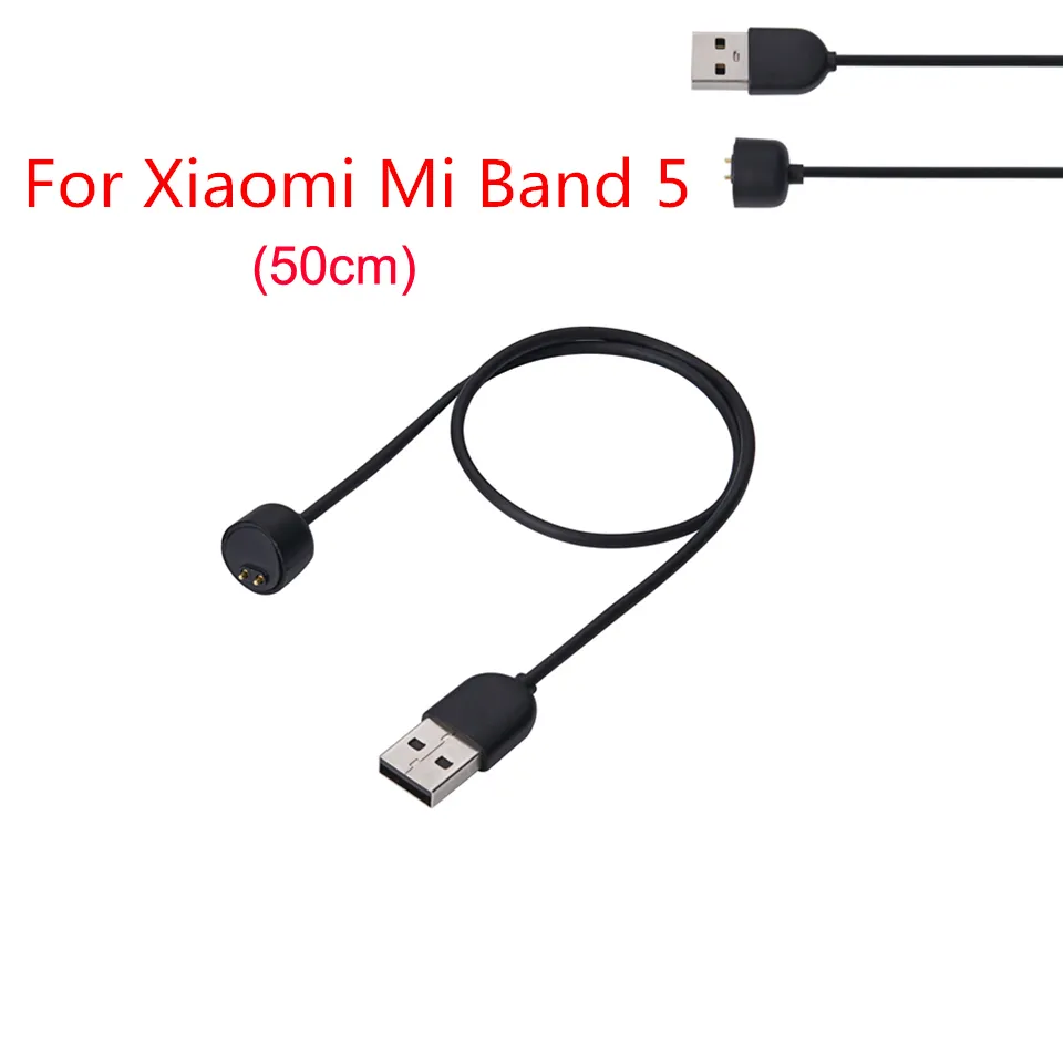 Laddskabel för Xiaomi Mi Band 5 4 3 2 Miband 5 Smart armbandarmband för MI Band 5 laddningskabel USB -laddare Adapter Wire5266214