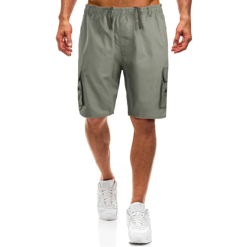 Pantalones cortos de carga para hombre de verano Bermudas de algodón de alta calidad Ejército Multibolsillo Casual Hombres Pantalones cortos al aire libre 220614