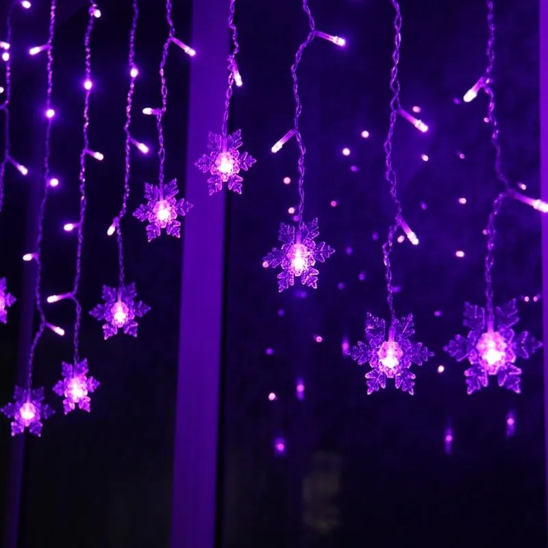 Dekoratif Işıklar 3.6 M PVC Su Geçirmez Açık Noel Işık Yıldız LED Perde Icicle Dize Bahçe Mall TAVES Partisi DIY