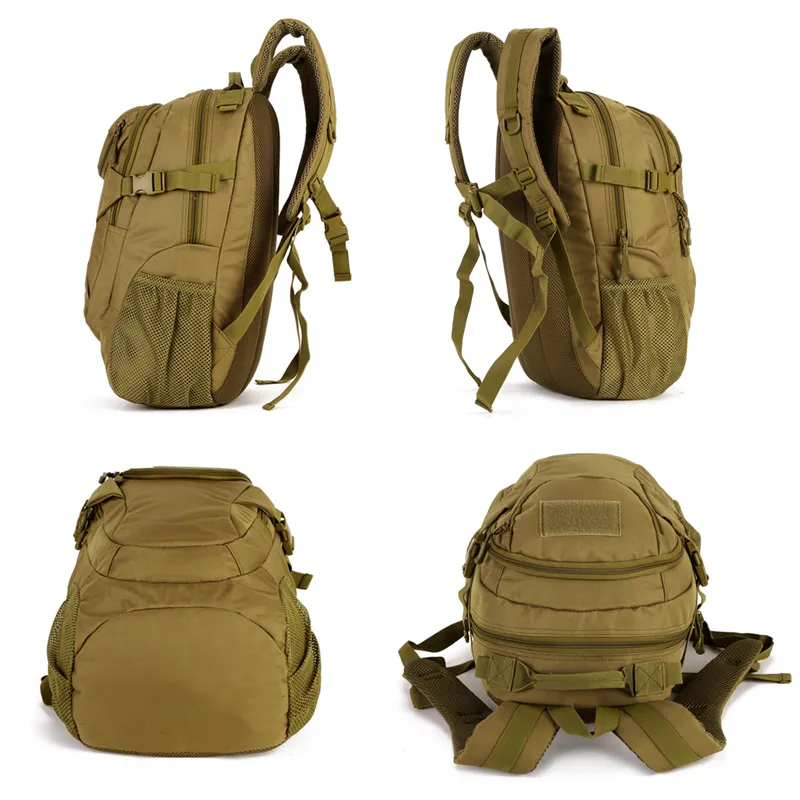 Impermeável 25L Molle Tactical Bag Tactical Rucksack de nylon de mochila masculina Mochila de caça a caminhada para laptop de 14 '' 220216