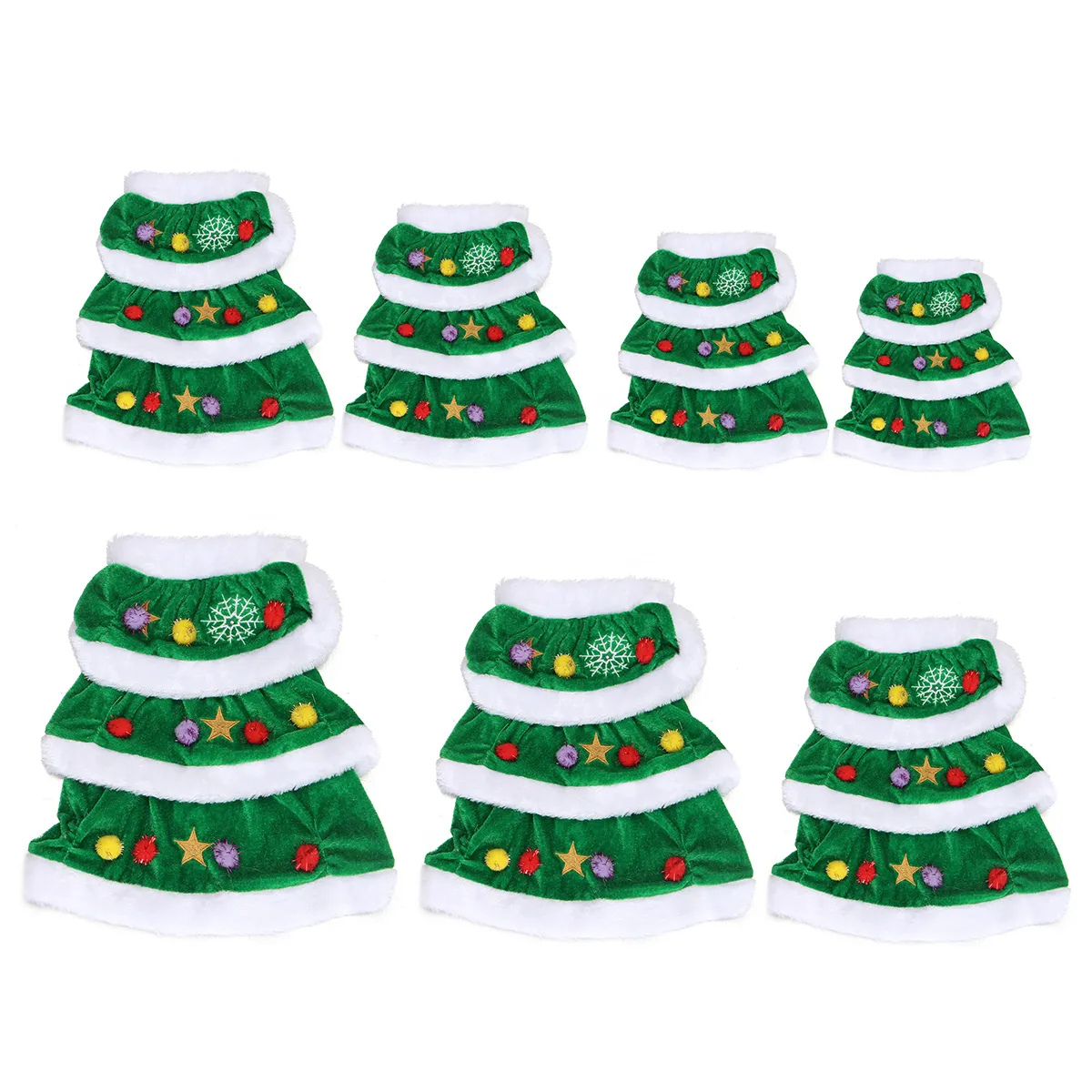 XSSMLXLXXLXXXL Festa di Natale Albero Pet Dog Cat Cappotto Cucciolo Cani caldi Vestiti Abbigliamento Y200328