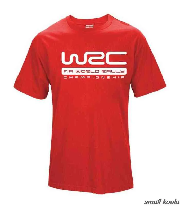 2017 Novo Impressão T Camiseta Europeia e Americana Rally Rally Championship Estilo WRC T-shirt de manga curta T-shirt Hot Verão Tee Tops Y220214