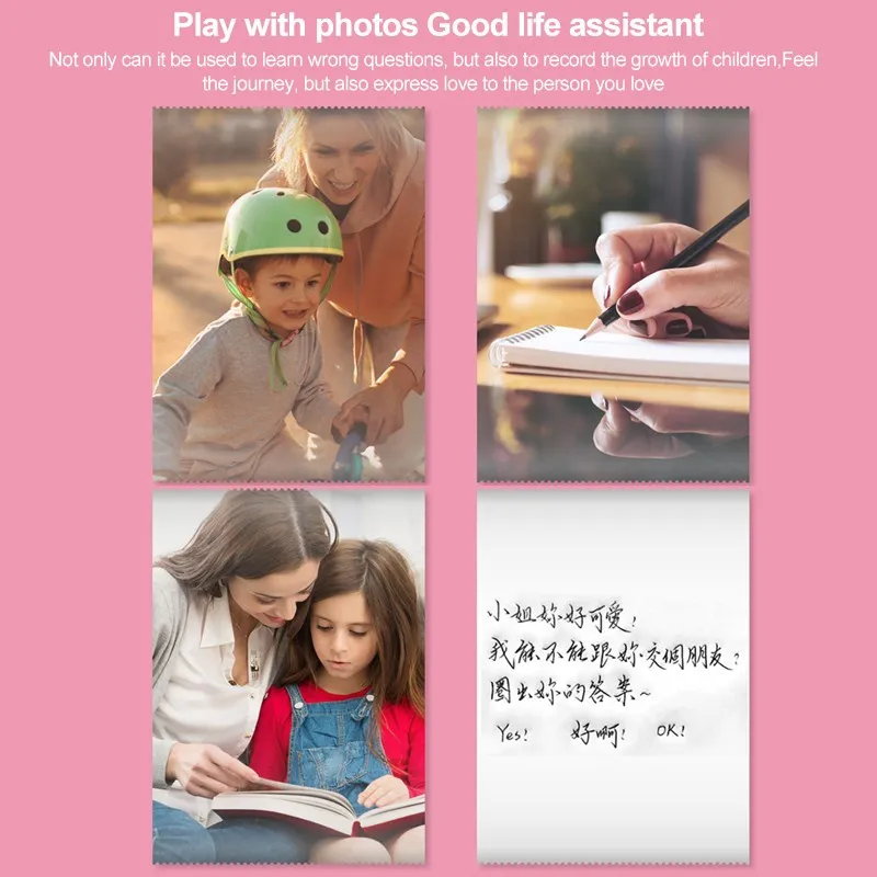 Portable Bluetooth Mini Thermal Printer 203dpi Wireless Pocket Photo Label Multifunction Printers For Android IOS Phone Windows