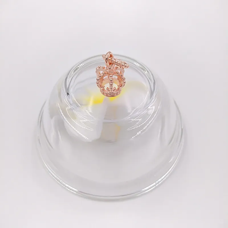 カラーフェードオフの無地のローズゴールドノーブル素晴らしされ、Cz Pandoraの魅力が付いているブレスレットの魅力のための難しい宝石の緩いビーズの銀の宝石類の卸売781376