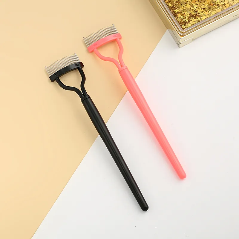 Eyelash Curler Beauty Makeup Lash Separator Foldbar Metal Eyelash Brush Comb Mascara Curl Beauty Makeup Cosmetic Tool6243437