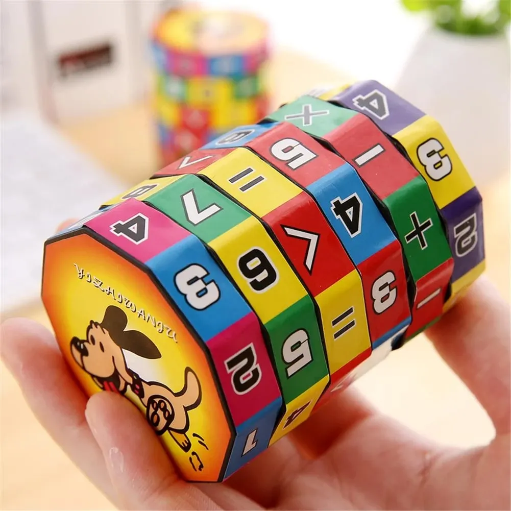 新しいマジックキューブ数学のおもちゃスライドパズル学習と教育おもちゃの子供たちの子供数学番号パズルゲームギフト173y