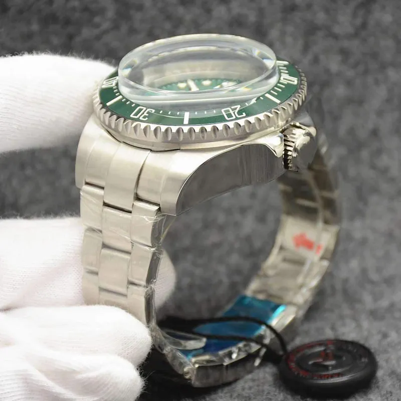 Classique de mode de haute qualité vendant un diamètre de montre en acier inoxydable masculin 55 mm automatique mécanique hommes sport imperméable 281t