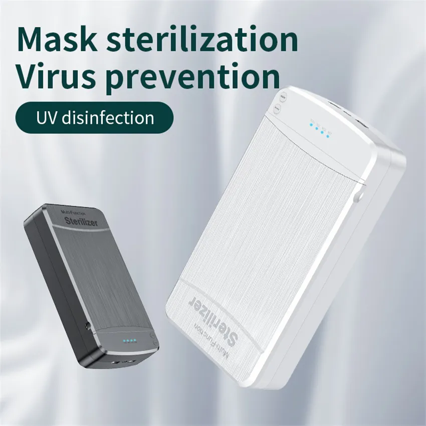 UV-Licht-Desinfektionsbox, UV-Telefon-Fack-Masken-Desinfektionsmittel, UVC-Sterilisator für Smartphones, tötet klinisch erwiesen 99–9 % der Bakterien ab218z