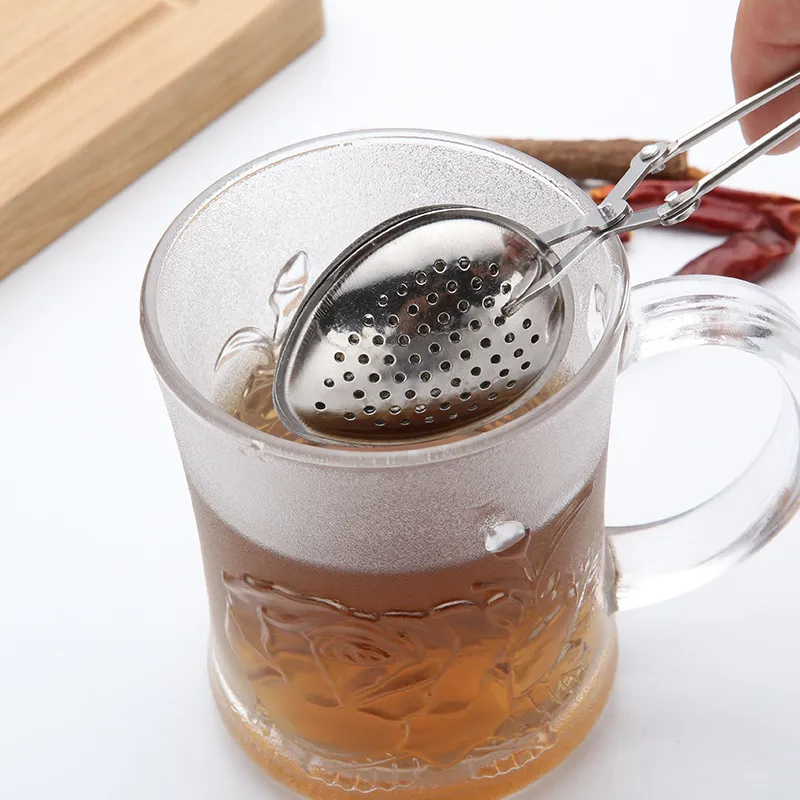 Infuser herbaty z sercem ze stali nierdzewnej z uchwytem z siatki z piłką herbatą metalowy filtr wielofunkcyjny przybory kuchenne1813418