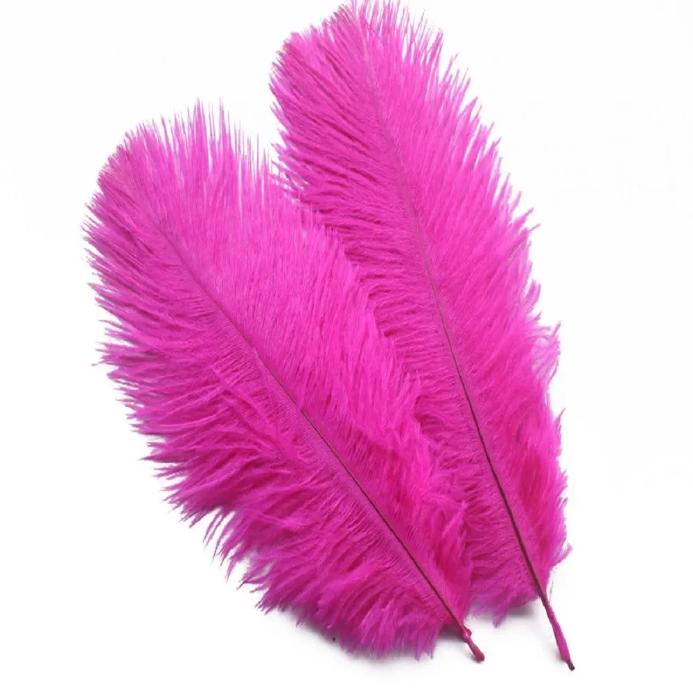 / Plumes d'autruche naturelles 15cm-20cm Fête de Noël Decroation Fête d'anniversaire de mariage Décoration colorée Fournitures Y201020