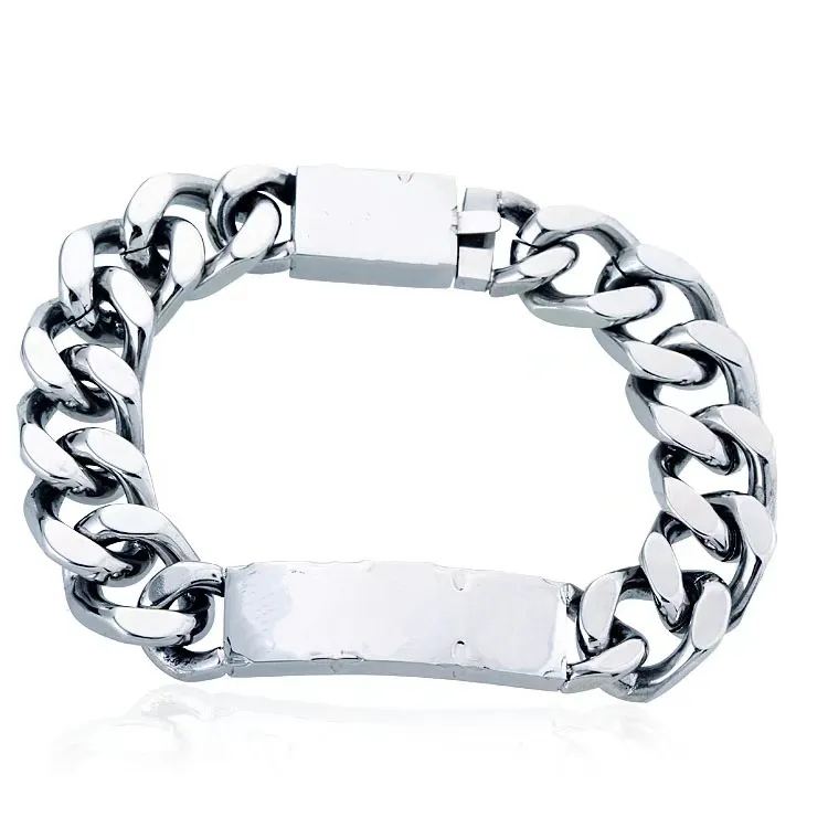 Bracelets de créateurs pour hommes femmes en acier inoxydable lien cubain bracelets glacés bracciali chaîne Bracelet pour femmes Male229C