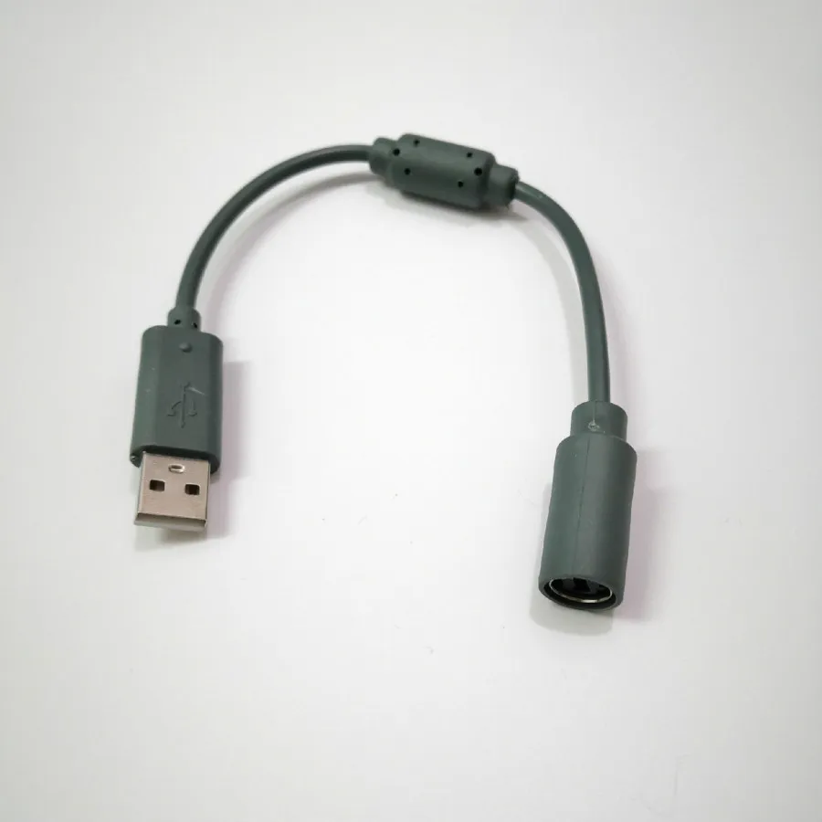 Microsoft Xbox 360 유선 게임 컨트롤러 23cm 확장 케이블을위한 USB 분리 케이블 어댑터 코드 어댑터 교체
