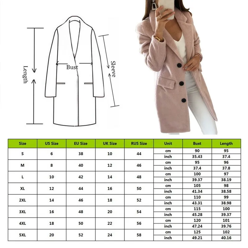 JODIMITTY Women Wool Coat Winter Long Ladies jackets Coat Plus Size Casual Solid Pink Blend Coat Female Outerwear Jacket LJ201106