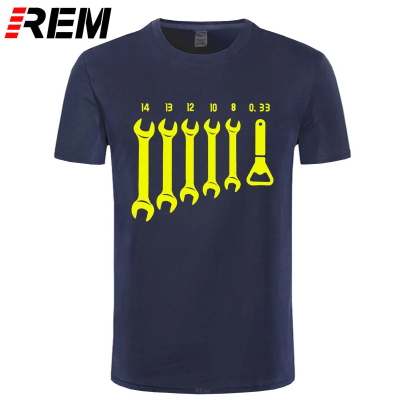 Vis à vis REM Clé mécanique T-shirts mécaniciens Hommes Caractéristiques Fix Ingénieur Tee-shirt Coton Funny The Shirts Top Hommes Vêtements 220302