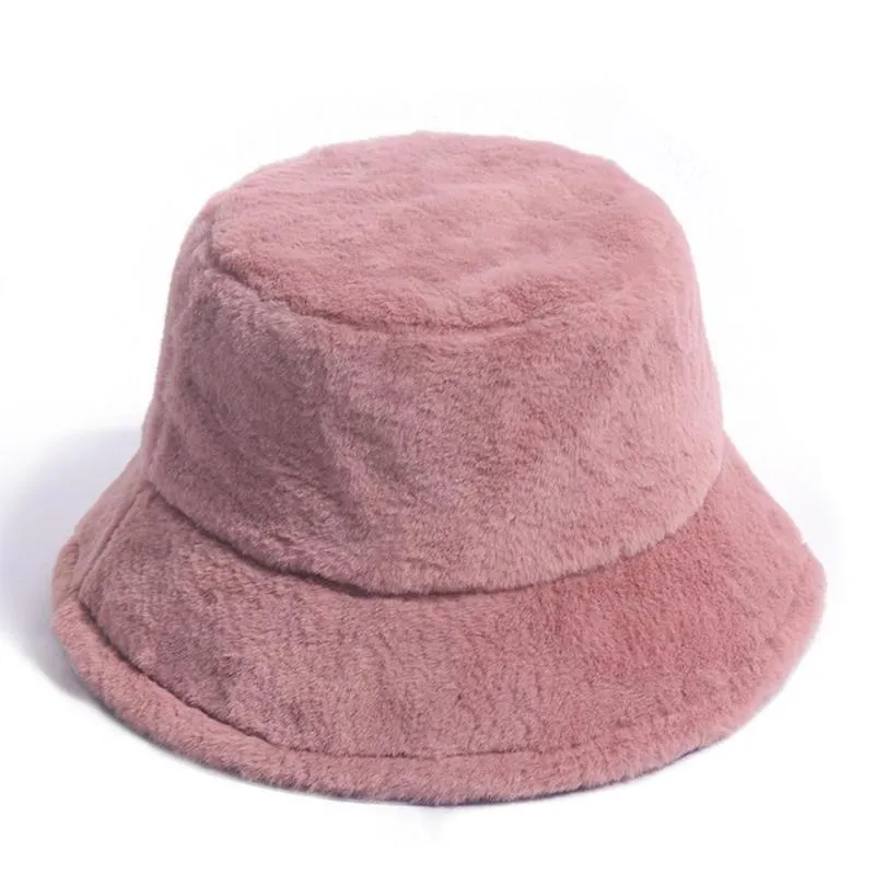 Appa Bucket Hat Hip Hop Lamb Wool Gorros Fishing Cap Päls Bucket Hat Panama Vinter Varm pil Symbol Print Appa2205