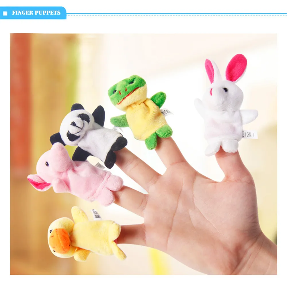 Mini Hayvan Parmak Bebek Peluş Oyuncak Parmak Kuklaları Konuşan Props Hayvan Grubu Doldurulmuş Artı Hayvanlar Doldurulmuş Hayvanlar Oyuncak Hediyeleri Froz6635029