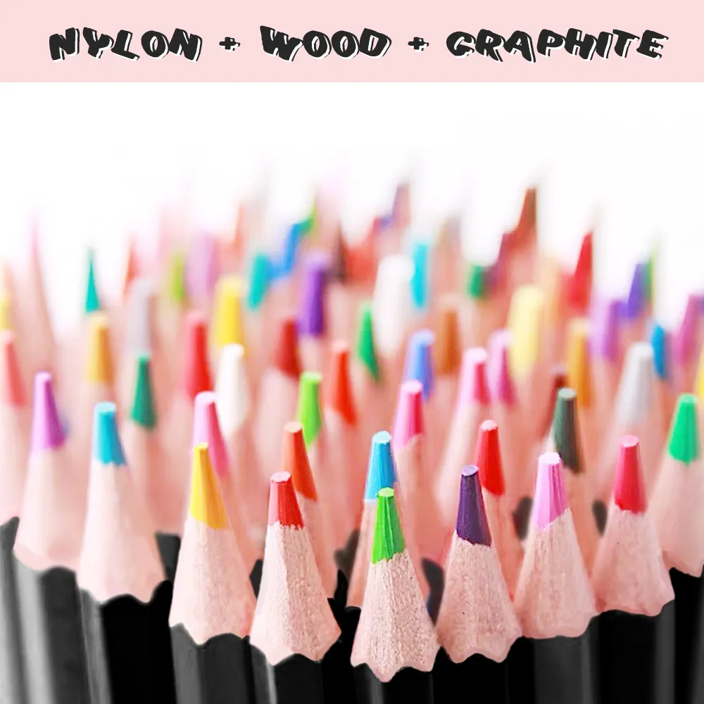 나무 색깔 된 연필 세트 직업 예술가 수채화 스케치 드로잉 키트 우편 번호 아이들을위한 색칠 연필 201102
