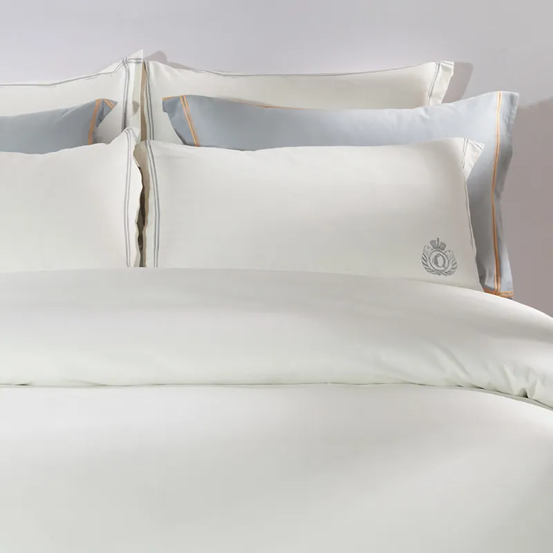 Luxury Egypt Cotton Sanding Simple el Style Bedding Set Warm Duvet Cover Set Bed Sheet Pillowcases Queen King Size 201128274F