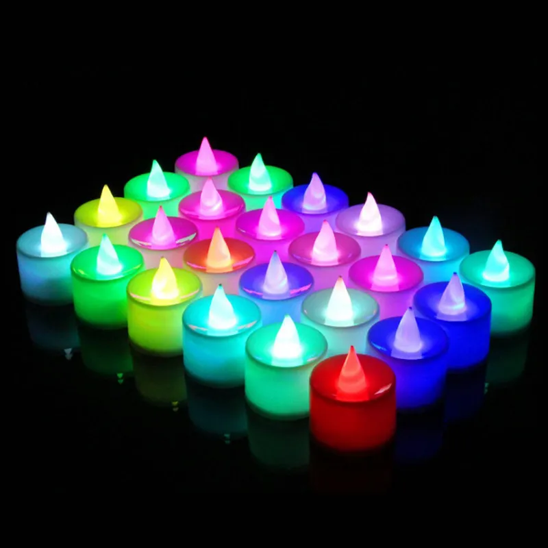 Bougies d'anniversaire lumières créatives lumière LED lumières décoratives de fête amour bougie lampe romantique décoration extérieure Candle226t