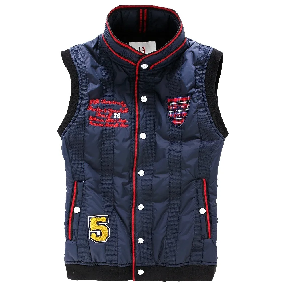 style Men's Stand collar Keep warm Thicken Slim Casual Vests Vest For Winter Youth Trend Big Plus Size M-4XL 201127