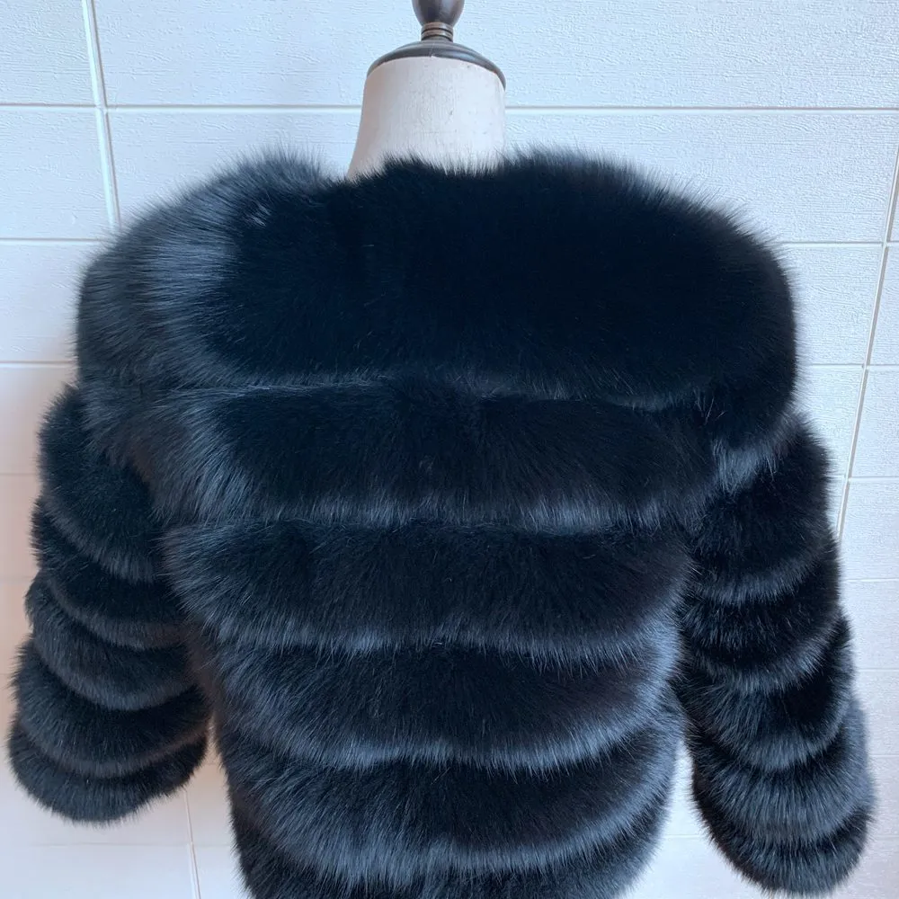 Novo casaco de peles real feminino inverno jaqueta de pele grossa casaco de pele curta por atacado de manga curta genuína 201112