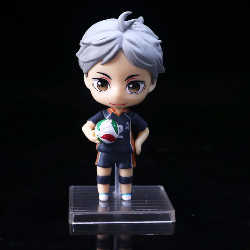 / set Haikyuu Mignon PVC Anime Figure Jouets Hinata Shoyo Tobio Kenma Tooru Yuu Kei Modèle Nekoma Action Figma Sport Poupée Juguetes Q1123