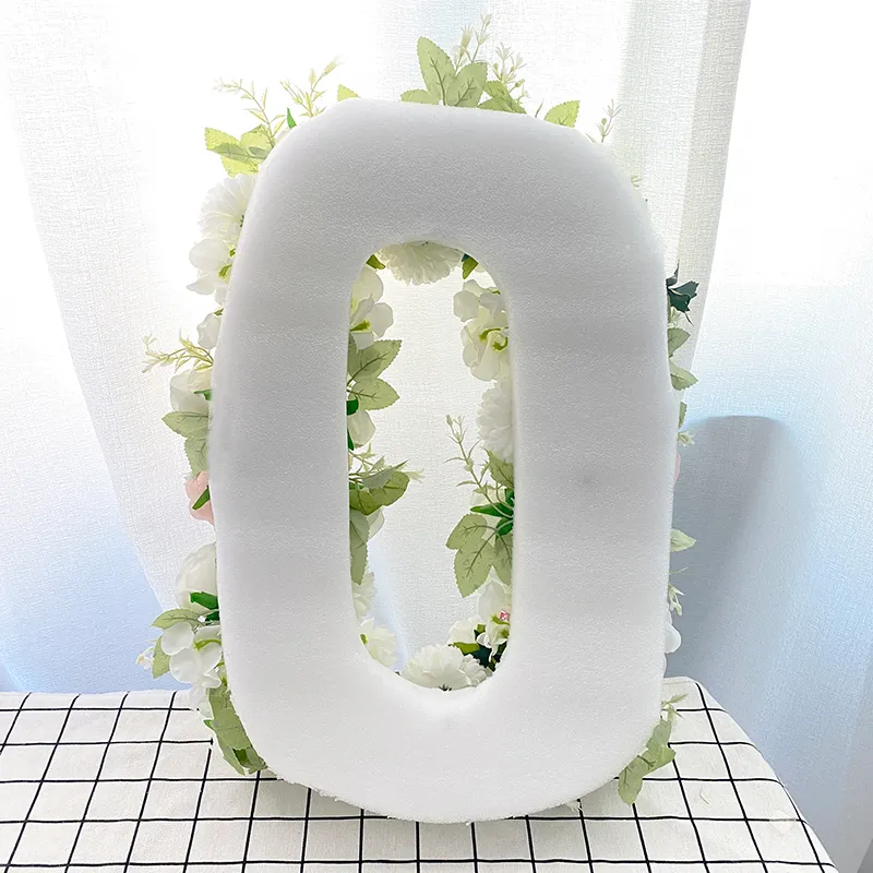 DIY 3D Floral Rose Lettres Numéro pour Baby Shower Anniversaire Décoration Creative Fleur Artificielle Mur Fête Événement De Mariage Décor 201222