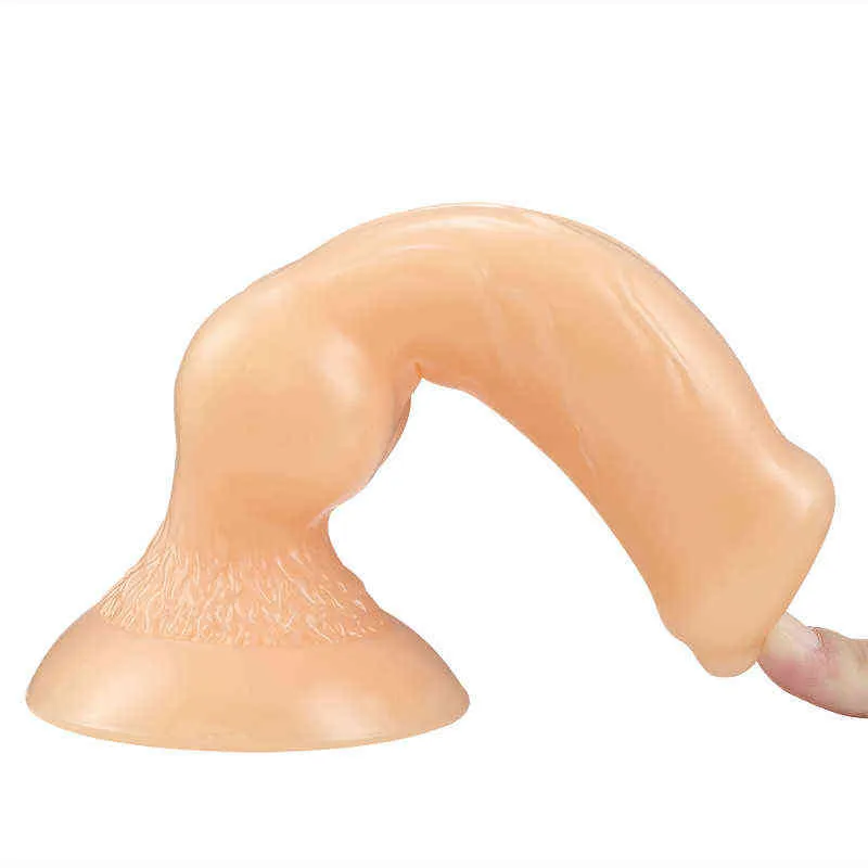 NXY Dildos Anal Brinquedos PVC Pênis Artificial Plug Masturbação Dispositivo Para Homens e Mulheres Soft Falso Diversão Quintal Adulto Produtos 0225