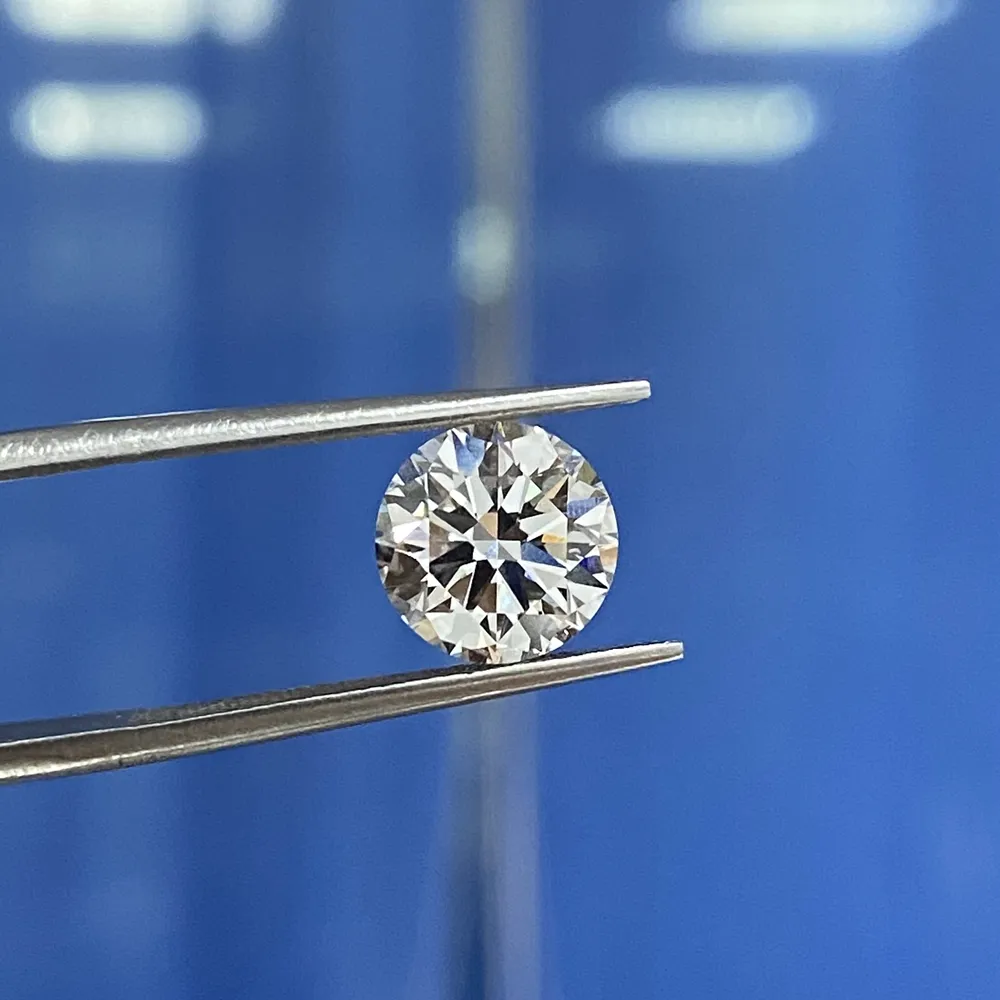 Certificat NGIC Pierre précieuse synthétique en vrac cultivée en laboratoire, idéale de bonne qualité, excellente coupe D VS1 0,52 carat CVD HPHT diamant pour bague B1205