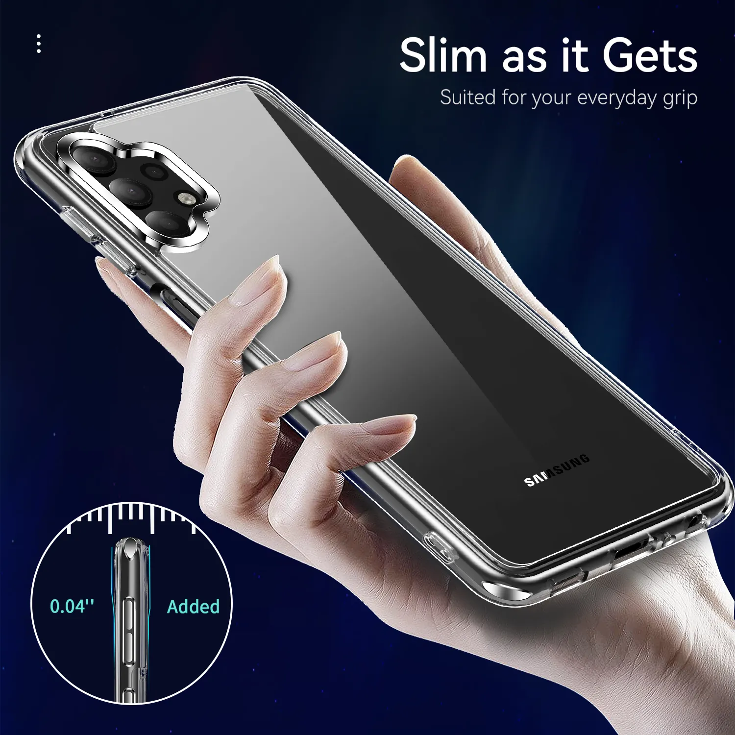 Luxe Cristal Transparent Antichoc Téléphone Cas Pour Samsung Galaxy A32 5G Doux TPU Pare-chocs Dur PC Acrylique De Protection Couverture Arrière