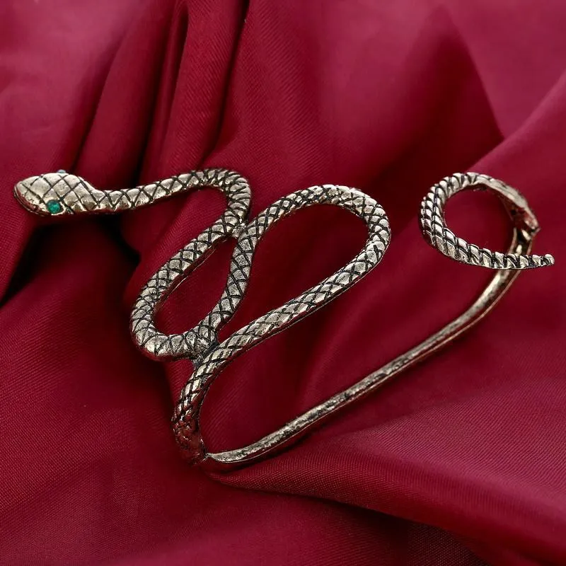 Bangle Luxury Fashion Charm Bracelets For Women Exaggerated Retro Serpentine Palm Gift Jewelry Whole Pulseras285V