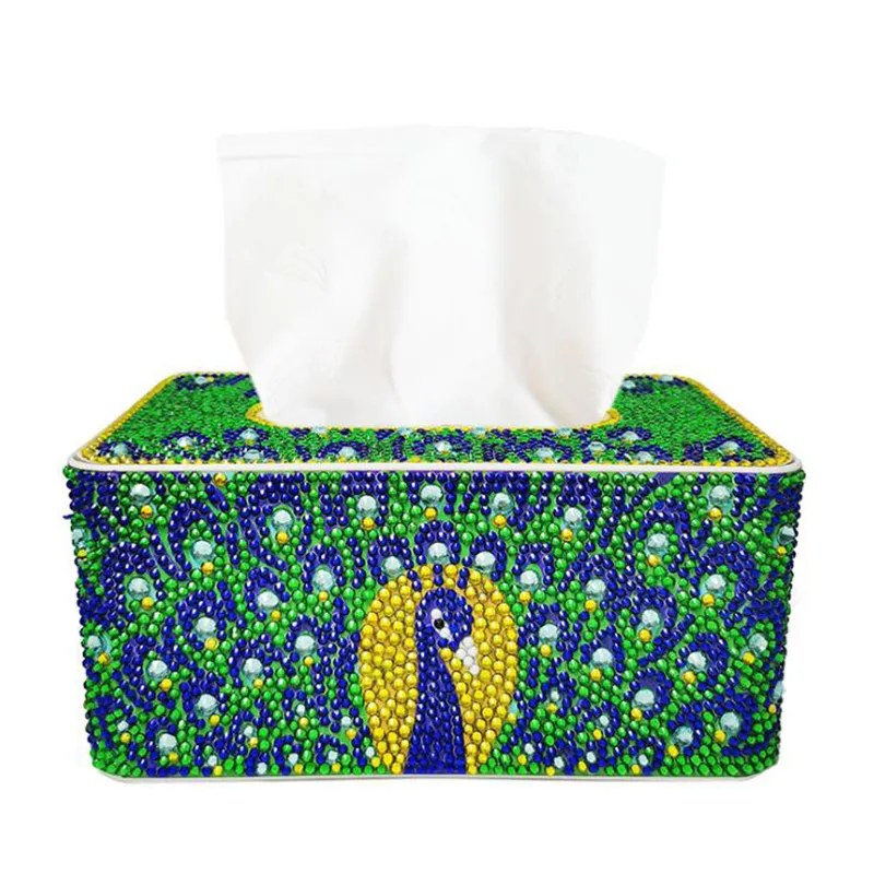 Diy Roll Tissue Box Speciale vorm Diamant schilderij Tissue Box 3d Puzzle Storage Box Cartoon Diamond Cross Stitch Gift 2012123983660