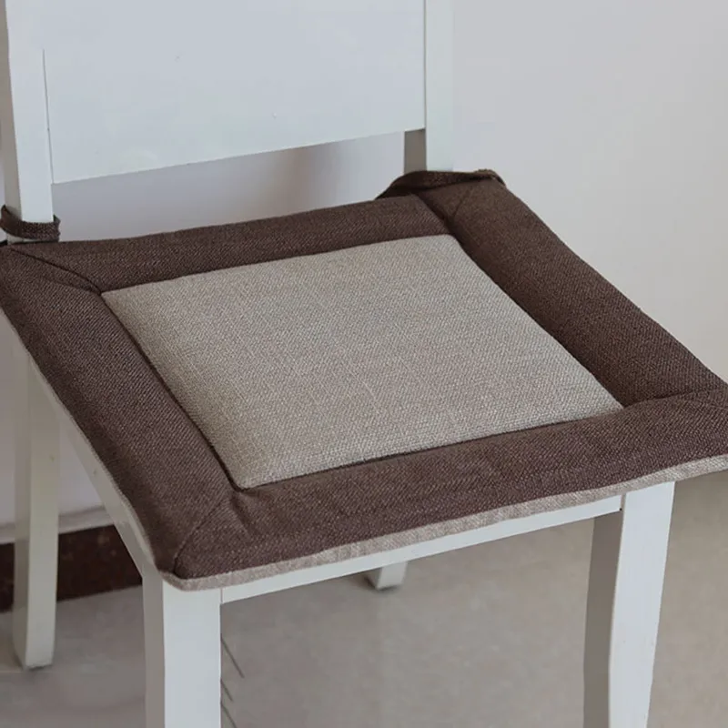 Linnen Tatami Kussen Japans Patchwork Pad Kantoor Tuin Rugbank Kussen Voor Patio Billen Stoel Zitplaats Eetkamer Vierkant Kussen 201295y