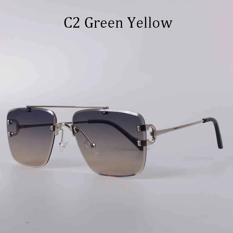 2024 Fashion Off Luxury Designer Nuevas gafas de sol para hombres y mujeres fuera de alambre Diamond Cut Tones para mujeres Gafas vintage