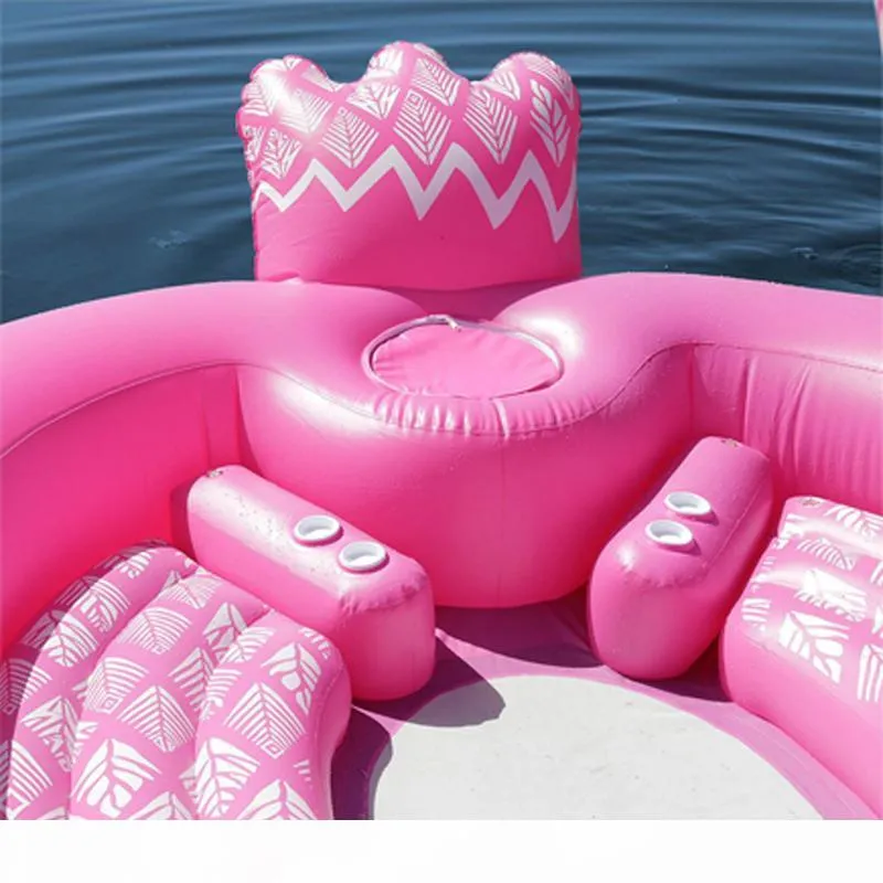 Convient à sept personnes 530 cm paon géant flamant licorne bateau gonflable piscine flotteur matelas pneumatique anneau de natation jouets de fête boia193J